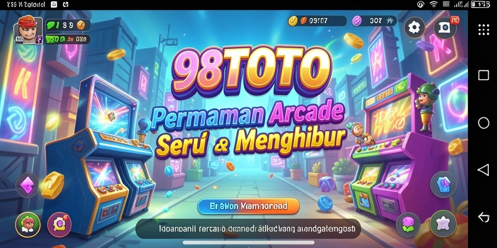 Tampilan utama gameplay 98TOTO dengan aksi seru.