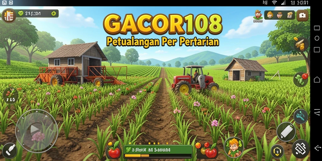 Gameplay GACOR108 yang seru dalam bertani dan mengelola lahan.