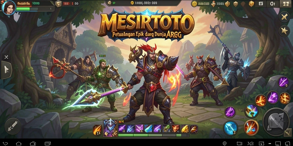 Tangkapan layar utama dari gameplay epik MESIRTOTO.