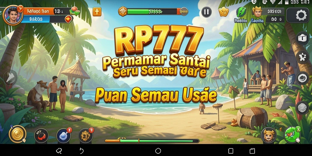Tampilan gameplay RR777 yang penuh warna dan menarik.